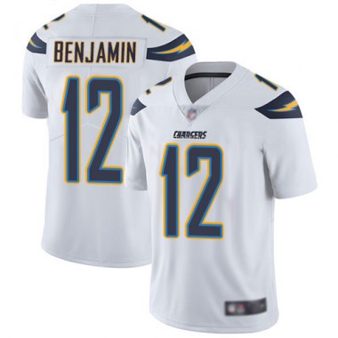 Los Angeles Chargers NFL Football Travis Benjamin White Jersey Youth Limited 12 Road Vapor Untouchable